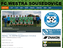 Tablet Screenshot of fcwestra.strakonice.cz